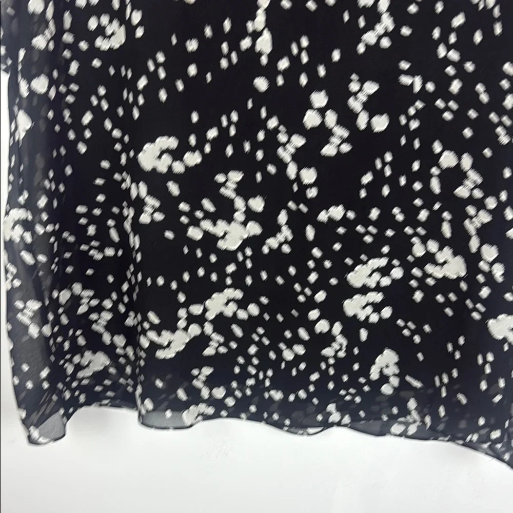 CAbi Cosmos Night Sky Black and Gray Short Sleeve Blouse Size XL - Picture 5 of 12